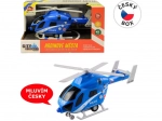 Friction-Powered Police Helicopter with Light and Sound 20 cm