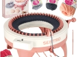 Rundstrickmaschine mit 48 Nadeln und Garn – Set für Kinder und Anfänger