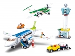 Sluban luchthaven met twee vliegtuigen bouwset