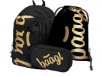 baagl ensemble scolaire skate gold – sac à dos, trousse et sac
