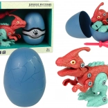 Buildable Dinosaur PARASAUROLOPHUS in Egg with Screwdriver