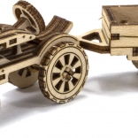 Puzzle 3D en bois – tracteur avec remorque