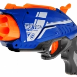 Kids' foam dart blaster BLAZE STORM Hot Fire, manual spring-powered, 20 darts