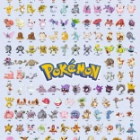 Puzzel van de eerste 151 Pokémon 500 stukjes