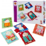 Houten educatief spel – aankleedborden met dieren EICHHORN