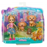 Enchantimals pop Gerika Golden Retriever met puppy’s en eekhoorn