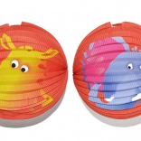 Lanterne en papier ronde à motif animal 25 cm