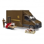 UPS Bruder MB Sprinter bestelwagen met figuur en accessoires