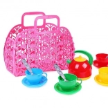 Colorful Children's Tea Set in a Plastic Bag