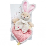 Doudou cadeau set roze vriend konijntje