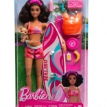 Barbie surfer met strandaccessoires