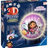Ravensburger 3D lichtgevende puzzleball Gabby’s Magische Huis 72 stukjes