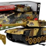 Large RC Tank 2.4 GHz with lights and sounds, yellow