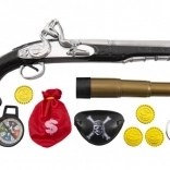 Pirate set with pistol, telescope, and accessories