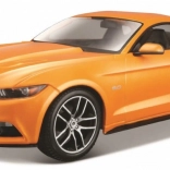 Collector model Ford Mustang GT 2015 in orange color 1:24