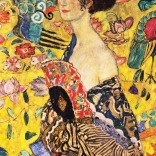 ENJOY Puzzle Dame mit Fächer von Gustav Klimt 1000 Teile