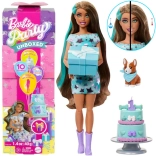 Poupée d’anniversaire Barbie Party Unboxed avec chien corgi