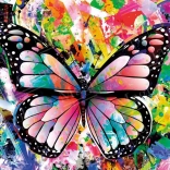 Puzzle Bunter Schmetterling 1000 Teile