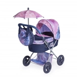 Folding doll stroller with sunshade and bag Magic Bubble 60 cm