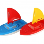 kunststof zeilboot voor in het water voor kinderen 12 × 21 cm, 2 kleuren
