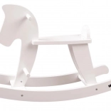 Cheval à bascule en bois – blanc