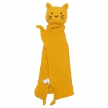 Musselinspeeltje New Baby kat mosterdgeel