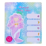 Sticky note pad with mermaid design, 120 sheets