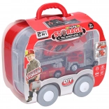 Brandweerkazerne in een koffer met Tsjechische verpakking