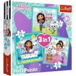 puzzle 3-en-1 La Maison de Gabby 3+ Trefl