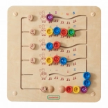 Colorful Caterpillars for Learning Numbers and Quantities - Montessori Wall Educational Board