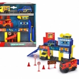 Dickie Toys SOS mini rescue station with 3 Mercedes‑Benz vehicles