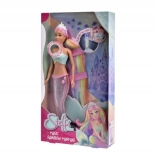 Poupée Steffi Sirène avec Nageoire Lumineuse Magique
