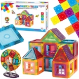 WOOPIE magnetic 3D construction set with neodymium panels, 70 pieces