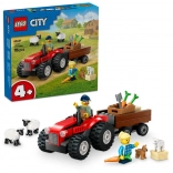 LEGO City Red Tractor with Trailer and Sheep