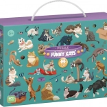 DODO Puzzel Grappige Katten 100 Stukjes