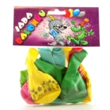 Opblaasbare ballonnen met print – mix kleuren, 9 stuks