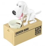 Hunde-Spardose weiß