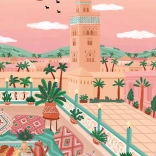 Puzzel Moskee Koutoubia Marokko 1000 stukjes