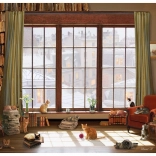 Puzzel Katten bij het raam 1000 stukjes