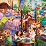 Puzzel Hondjes in bed 1000 stukjes