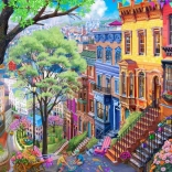 Puzzel Lente Stad 500 Stukjes