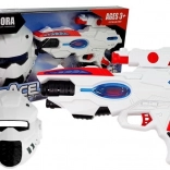 Cosmic laser pistol with mask for kids