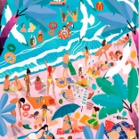 Puzzle Clementoni Dimanche à la plage 1000 pièces