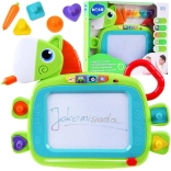 Kleurig magisch bord in de vorm van een paardje met stempels