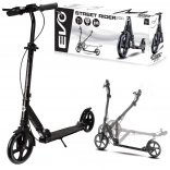 EVO Street Rider 200 opvouwbare stadsstep, zwart, met voet- en handrem