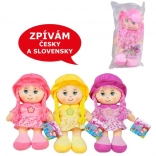 Textile doll with sound 26 cm