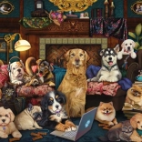 Puzzle Bemerkenswerter Abend im Salon 1000 Teile