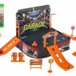 Jouet garage avec voiture Welly Porsche