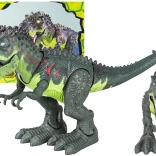 Walking T-Rex Dinosaur Toy with Lights and Sounds – Green
