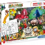 Puzzle Recto-verso Clementoni Zafari : Dans la jungle 104 pièces